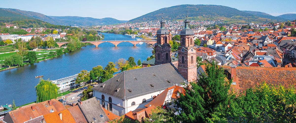 A view over Miltenberg on the Main River, Germany